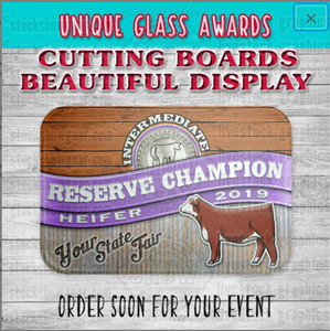 Custom Glass Cutting Board Awards