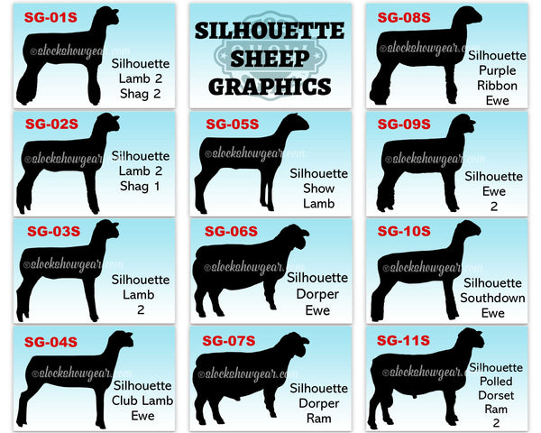 Sheep Silhouette Graphics for Product Design