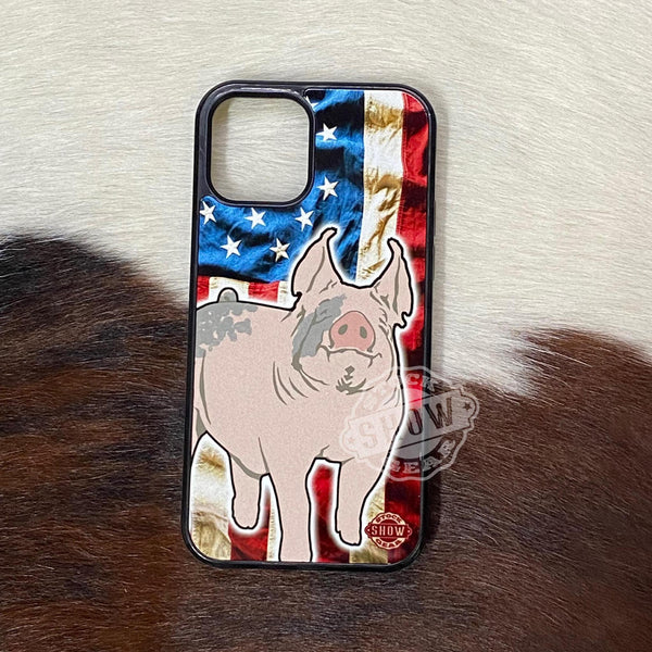 Blue Butt Pig Phone Cases
