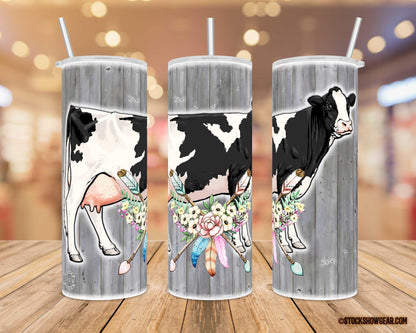 Black Holstein-Boho Arrows Design Tumblers