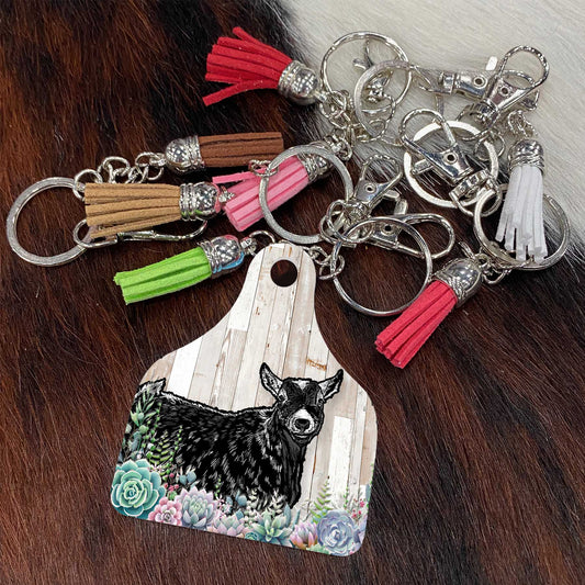 Agouti Pygmy Goat Keychains