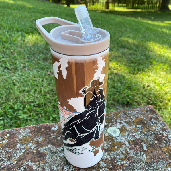 Barrel Racer "Cowhide/Southwest" Tumblers