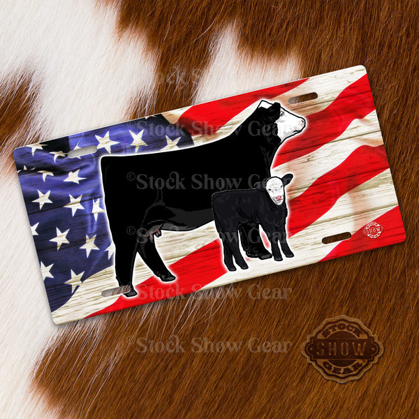 Cow/Calf License Plate USA Designs