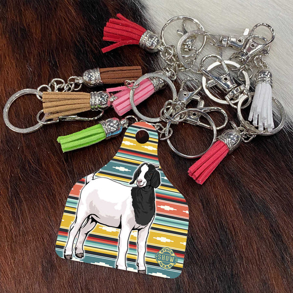 Black Head Boer Goat Keychains