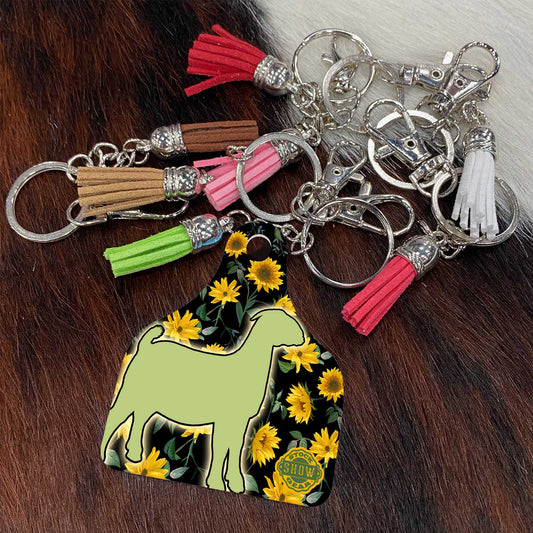 Silhouette Boer Goat Keychains