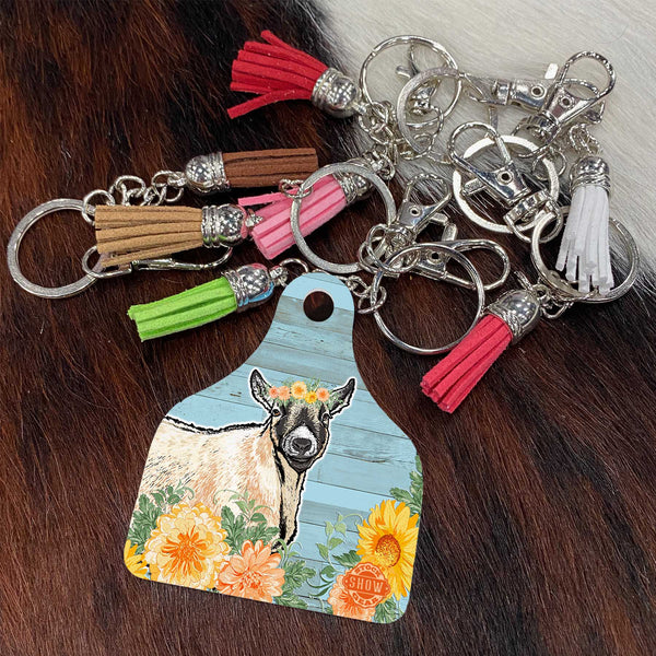 Caramel Pygmy Goat Keychains