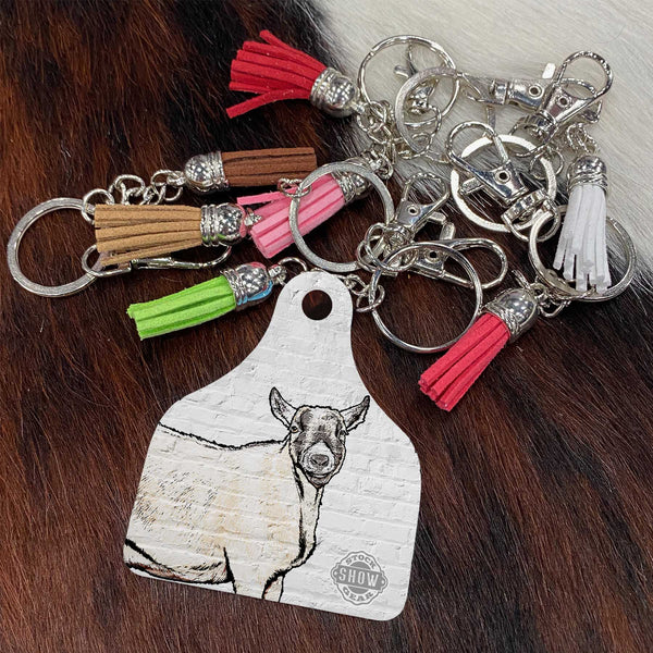 Caramel Pygmy Goat Keychains