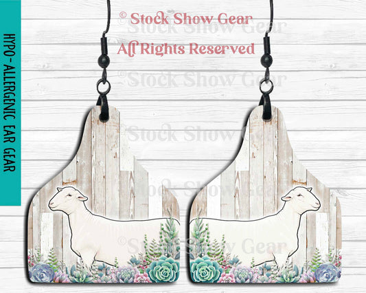 Dorper Succulent Earrings