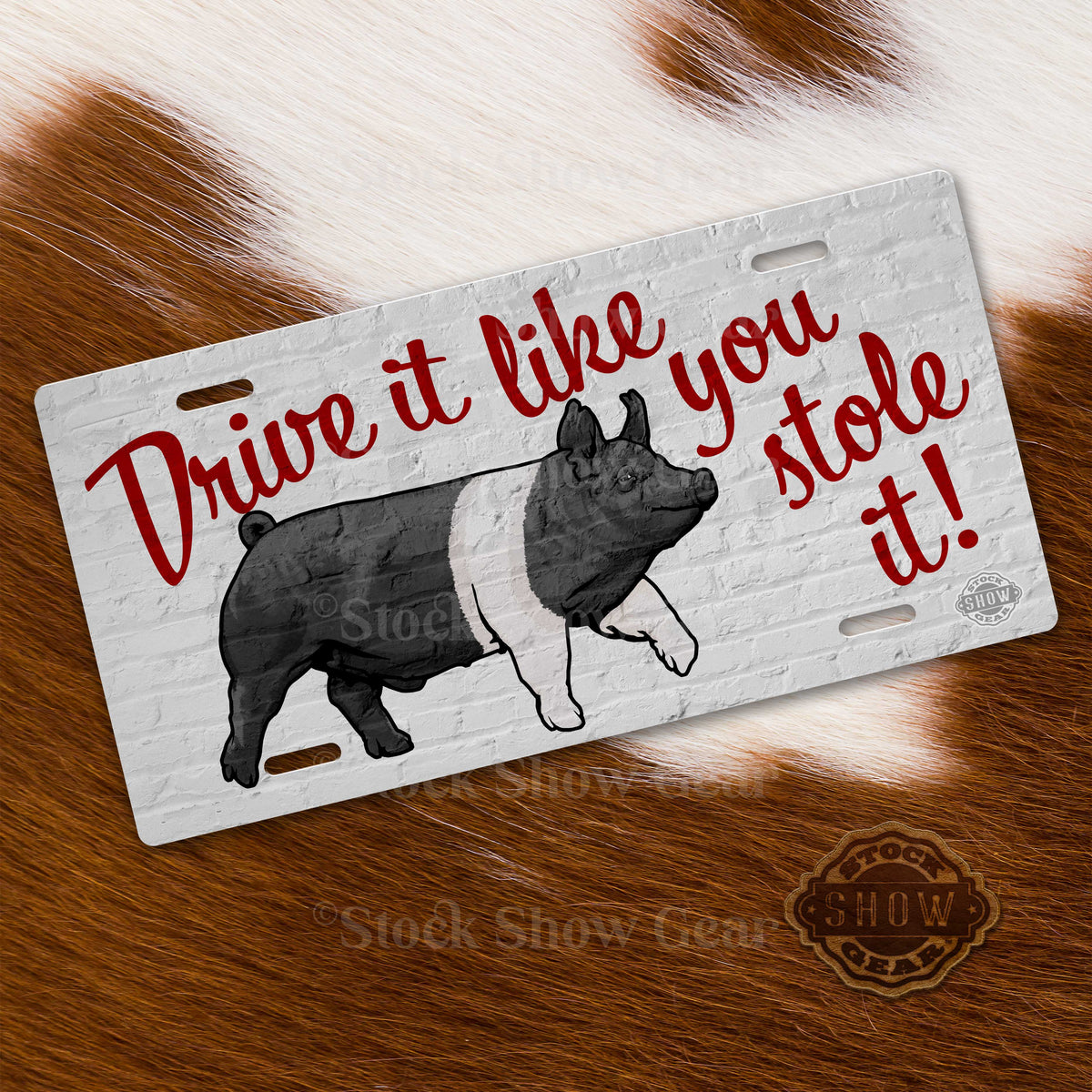 "Drive It Like You Stole It" License Plate Frame | Novelty Car Tag Holder