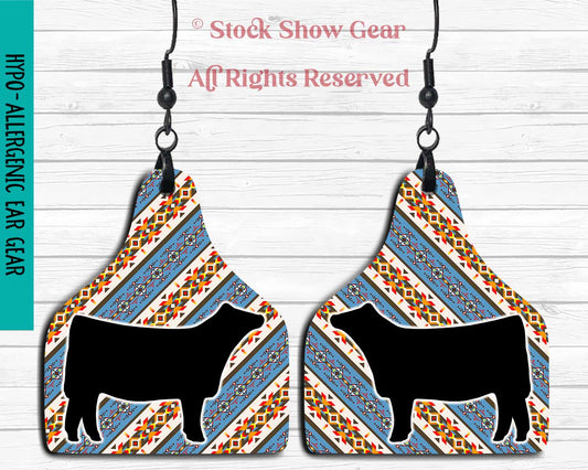 Black Heifer "Blue Southwest" Earrings