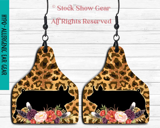 Show Pig Earrings
