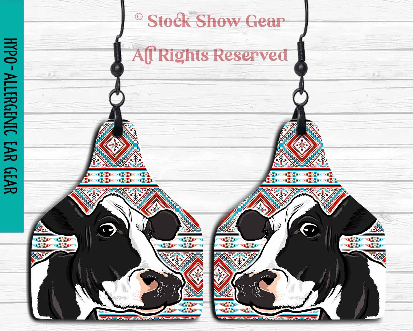 Holstein Dairy Cow Earrings - Variety Designs