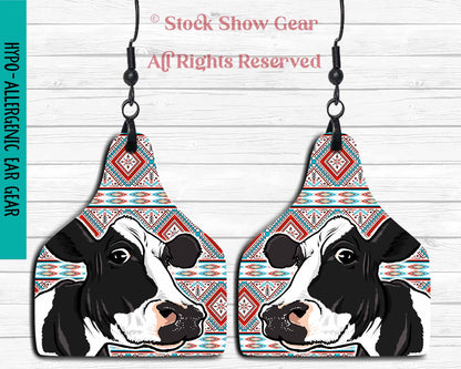 Holstein Dairy Cow Earrings - Variety Designs