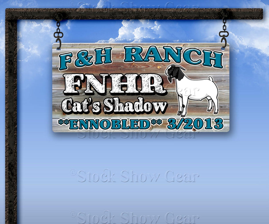 Stock Show Gear Livestock Signs-Vinyl-Banners