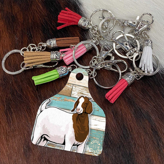 Espresso Boer Goat Keychains