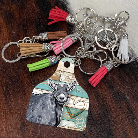 Gray Pygmy Goat Keychains