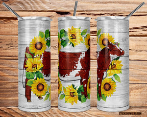 Shorthorn Tumbler-Sunflowers Design