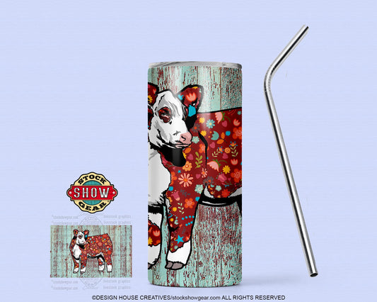 Floral Hereford Tumbler-17oz.