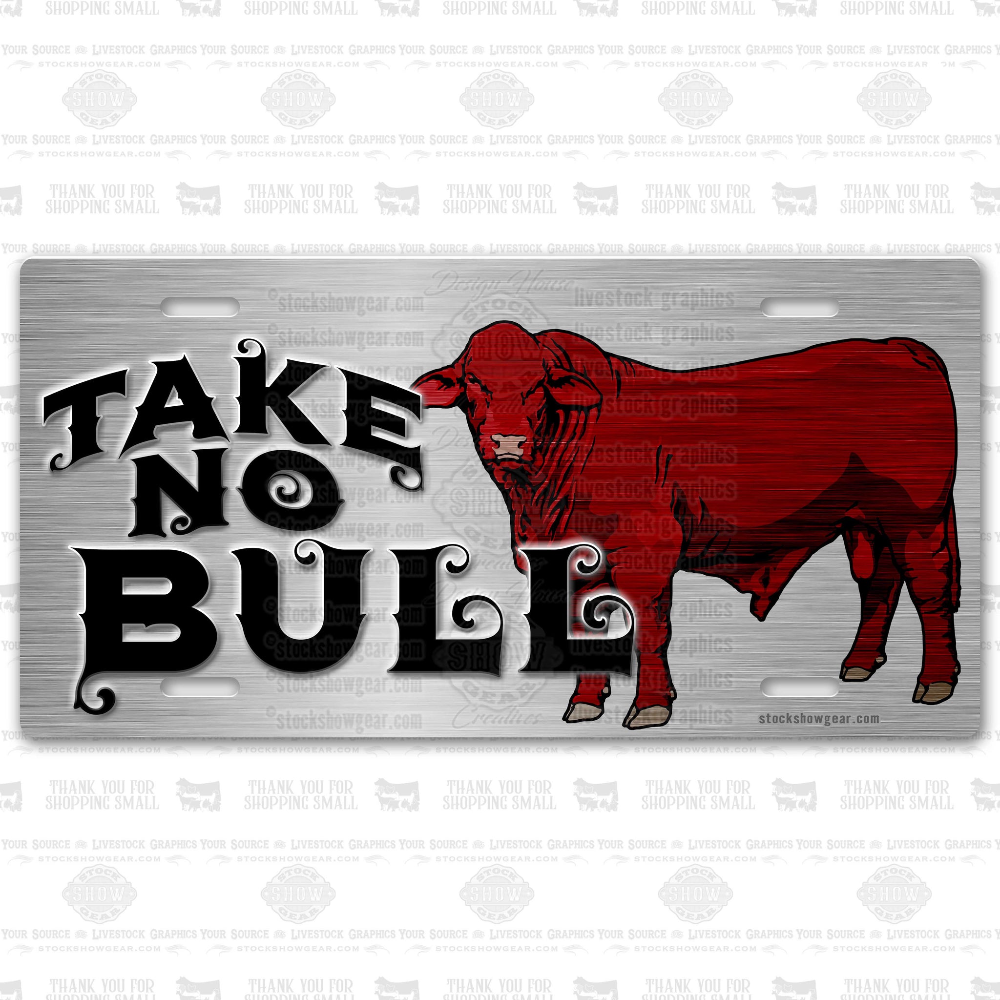Take No Bull License Plates