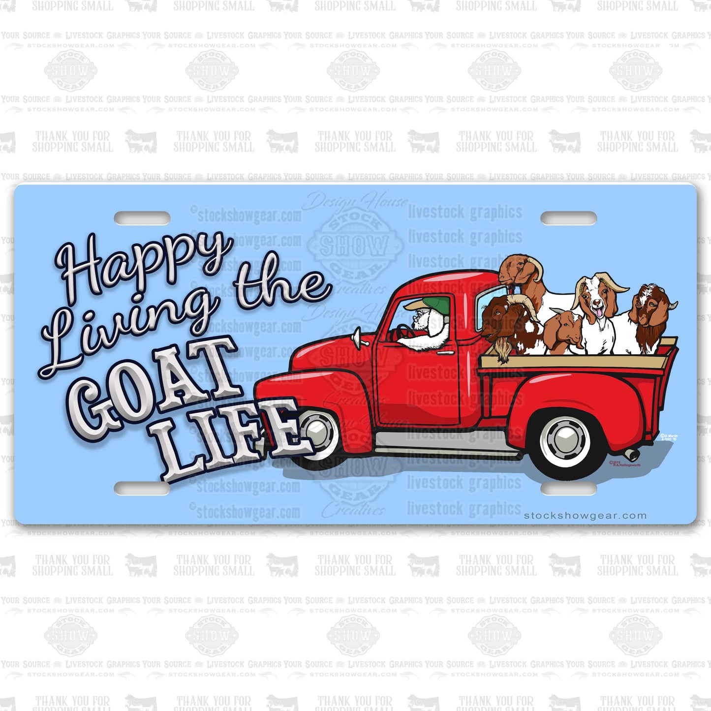 Boer Goat Truck License Plates