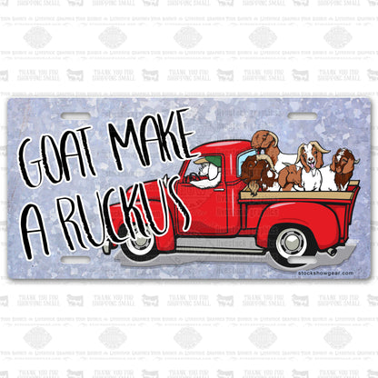 Boer Goat Truck License Plates