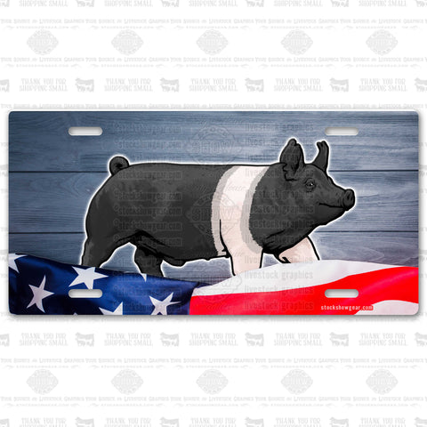 Hampshire Barrow USA Themed License Plate-In Stock