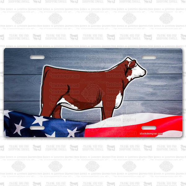 USA Cattle License Plates