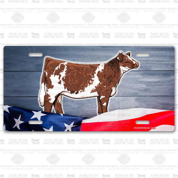 USA Cattle License Plates