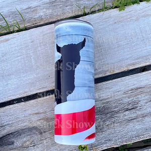 Pygmy Goat Silhouette "USA Flag" Tumblers