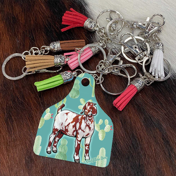 Dapple Boer Goat Keychains