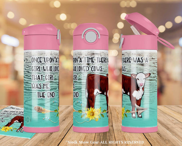 Red Hereford "Once Upon a Time" Design Tumblers