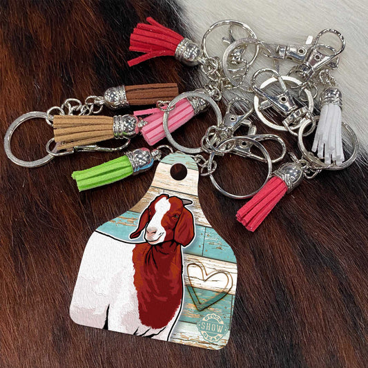 Red Head Boer Goat Keychains