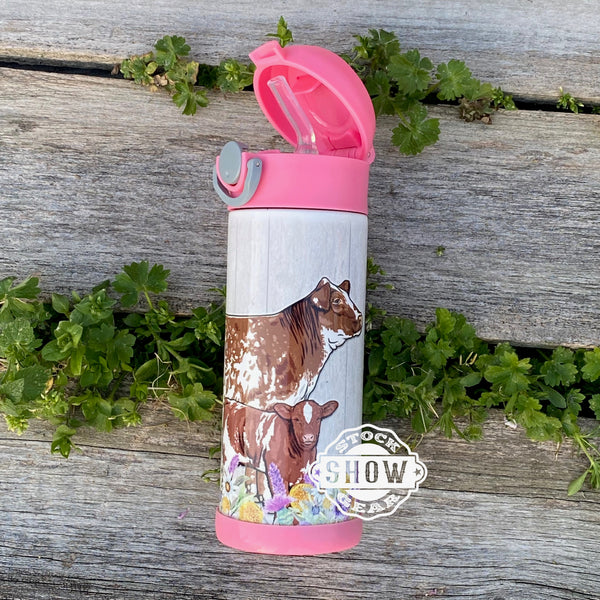 Shorthorn Pair-Wildflowers Flip Sip Tumbler