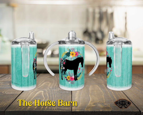 Horse Designs-12oz. Straight Sippy Training Cup