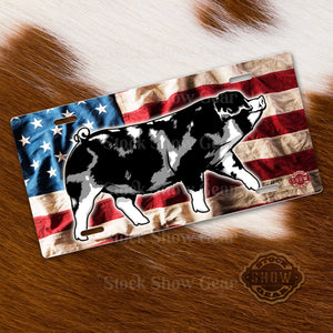 Spot Pig License Plates-USA Themed