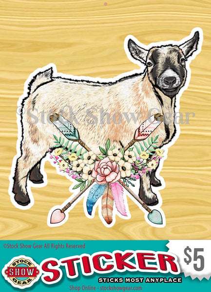 Caramel Pygmy Goat Stickers