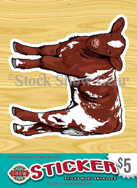 Shorthorn Calf Stickers