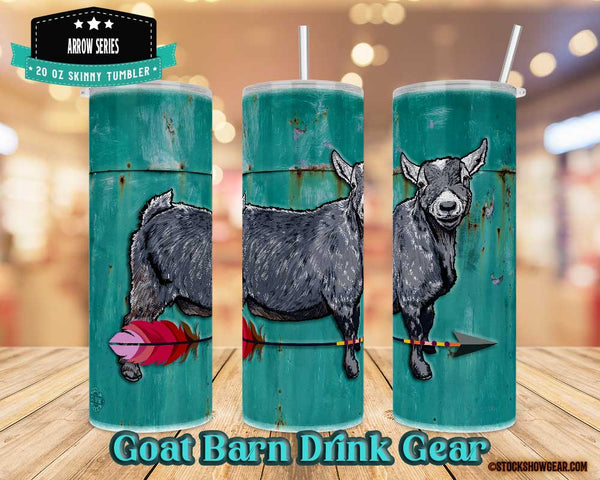 Pygmy Goat "Rusted Turquoise Metal" Tumblers